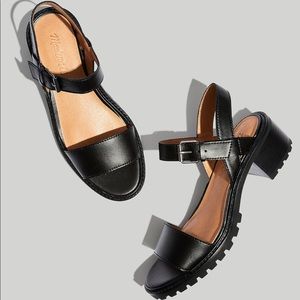 Madewell Erin Lugsole Sandals, Black